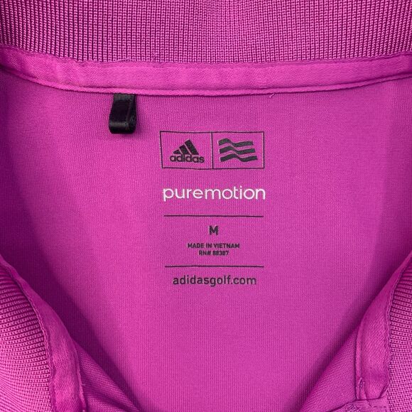 Adidas Shirt Mens M Medium Hot Pink Puremotion Cave Creek Golf Course Polo - Picture 4 of 11